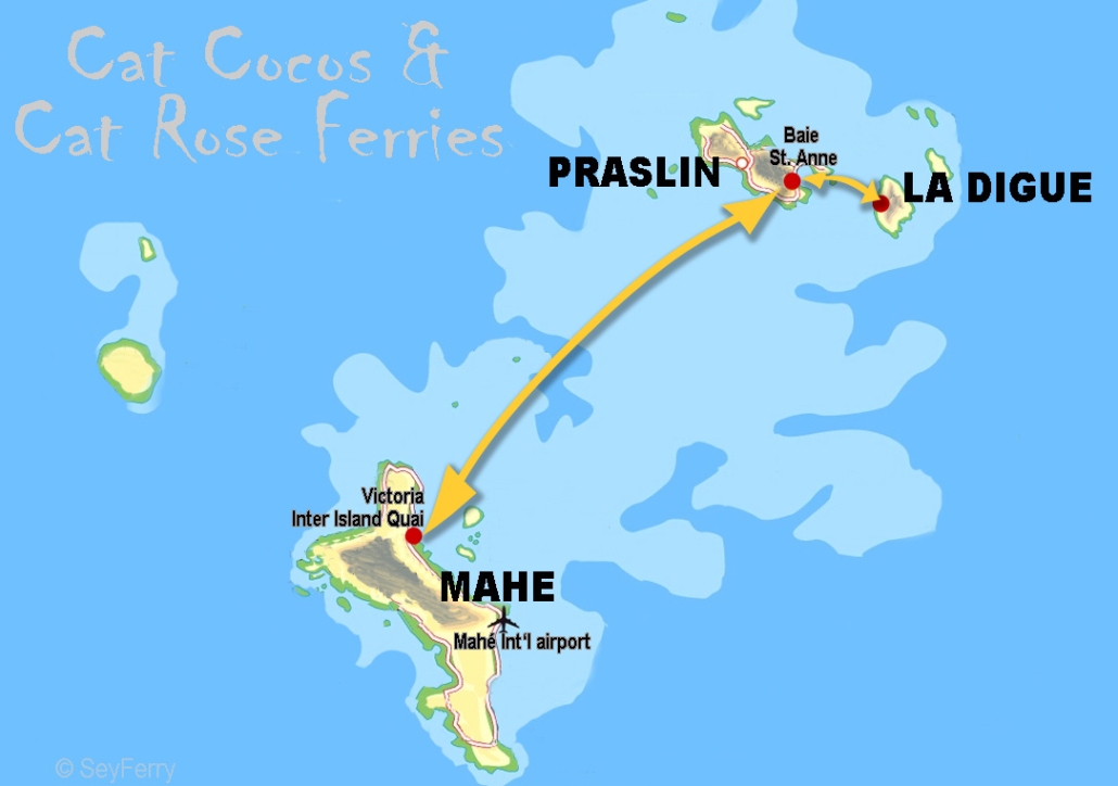 SeyFerry Mahé Praslin La Digue réservation de billets en ligne et informations sur les